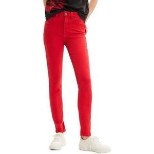 Desigual Jeans Woman Color Red Size 34