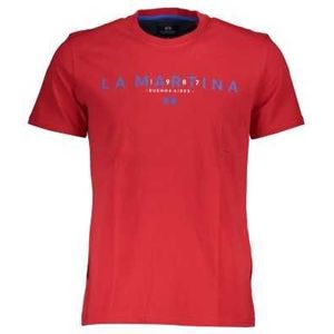 LA MARTINA MEN'S SHORT SLEEVE T-SHIRT RED Color Red Size 3XL