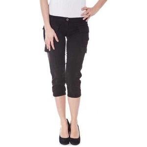 DENNY ROSE WOMEN'S BLACK PINOCCHIETTO PANTS Color Black Size XS