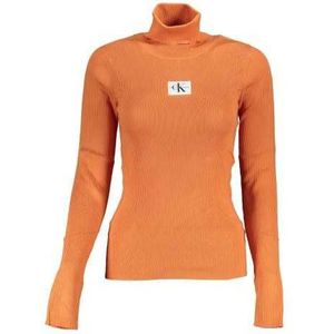 CALVIN KLEIN WOMEN'S ORANGE SWEATER Color Orange Size M