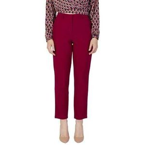 Vila Clothes Pants Woman Color Bordeaux Size 34