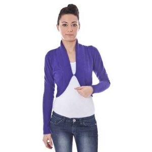 DATCH SHRUG LONG SLEEVES PURPLE WOMAN Color Viola Size L