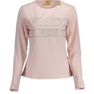 PLEIN SPORT WOMEN'S LONG SLEEVE T-SHIRT PINK Color Pink Size XL