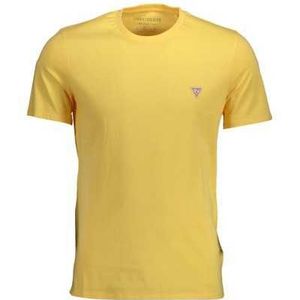 GUESS JEANS MAN SHORT SLEEVE T-SHIRT YELLOW Color Yellow Size 2XL
