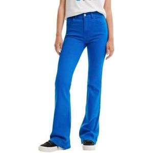 Desigual Jeans Woman Color Blue Size 34