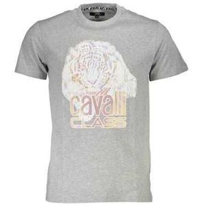 CAVALLI CLASS T-SHIRT SHORT SLEEVE MAN GRAY Color Gray Size L