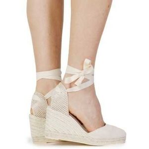 Espadrilles Sandals Woman Color White Size 40