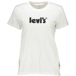 LEVI'S WHITE WOMAN SHORT SLEEVE T-SHIRT Color White Size XL