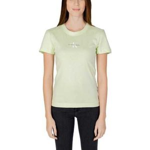 Calvin Klein Jeans T-Shirt Woman Color Green Size M