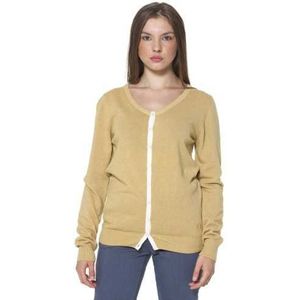 FRED PERRY YELLOW WOMAN CARDIGAN Color Yellow Size 2XL