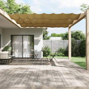 VidaXL Luifel verticaal 140x600 cm oxford stof beige