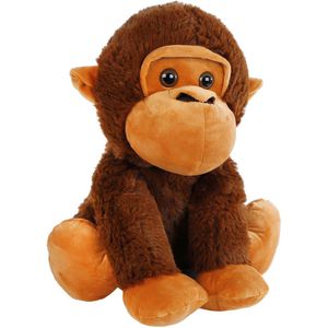 Jungle expedition knuffel aap pluche, 35cm