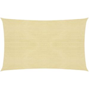 VidaXL Zonnezeil 160 g/m² 2,5x4,5 m HDPE beige