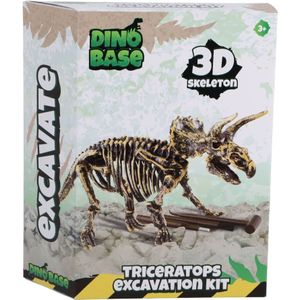 Dinobase dino 3d triceratops skelet