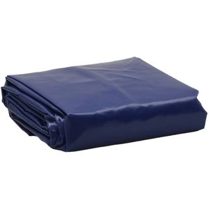 Vidaxl dekzeil 650 g/m² ø 2 m blauw