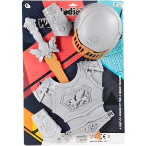 Ridder verkleedset met helm en zwaard