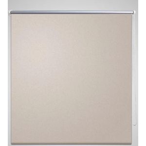 VidaXL Rolgordijn verduisterend 100 x 175 cm beige