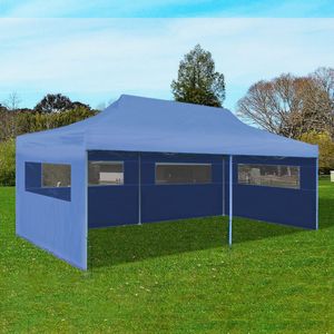 VidaXL Pop-up Inklapbare Partytent 3x6m Blauw