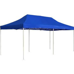 VidaXL Partytent professioneel inklapbaar 6x3 m aluminium blauw