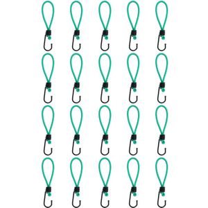 Vidaxl spanelastieken met haken 20 st 15 cm