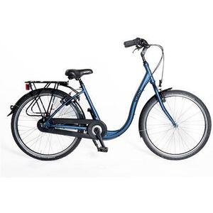 Aldo 26 inch lage instap fiets comfort alu 3v vrijloop blauw