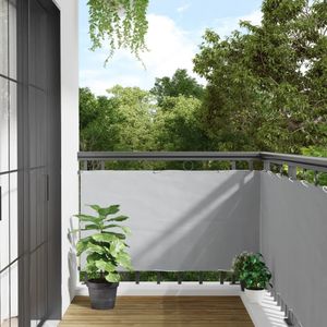 vidaXL - Balkonscherm - 700x75 - cm - PVC - grijs