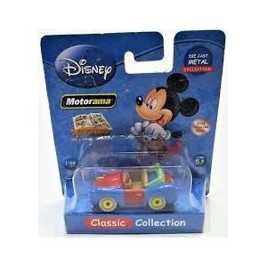 Van der doelen disney mini auto van metaal mickey mouse auto 5 cm groot