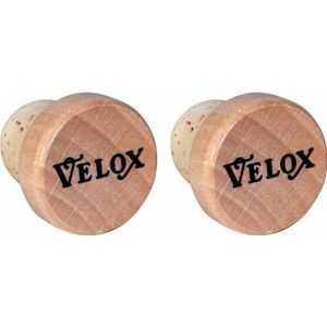 Velox Stuurdop hout vintage (set)