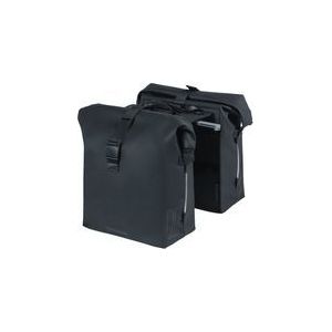 Basil tas soho dubbel mik zwart 41l