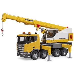 Bruder 3571 Vrachtwagen Scania 560R Liebherr Kraan met Truck