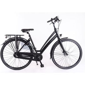 Aldo 28 inch c7 fiets alu ds50 mat zwart 7v rollerbrake