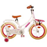 Volare Excellent Kinderfiets - Meisjes - 16 inch - Wit- 95% afgemonteerd