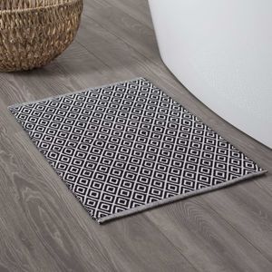 Sealskin Trellis Badmat 60x90 cm - Katoen - Zwart