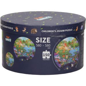 Ronde puzzel in opbergbox dag & nacht, 150st.