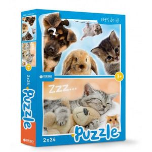 Rebo Productions Babydieren Legpuzzel Junior 24/24 Stukjes
