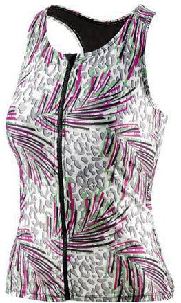 Beco tanktop besuit dames d-cup polyamide/elastaan roze/groen mt 38