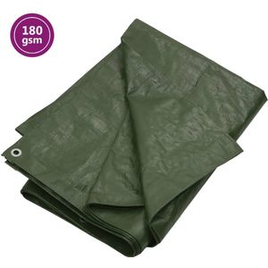 Vidaxl dekzeil 180 g/m² 6x12 m hdpe groen