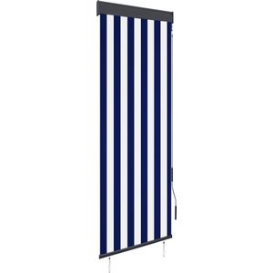 vidaXL-Rolgordijn-voor-buiten-60x250-cm-blauw-en-wit