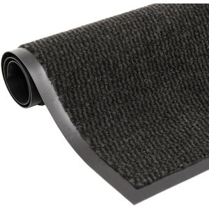 vidaXL-Droogloopmat-rechthoekig-getuft-60x90-cm-zwart