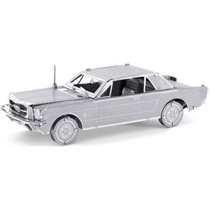 Eureka metal earth 1965 ford mustang coupe zilver editie