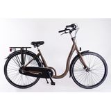 Aldo 28 inch lage instap fiets alu 7v handrem deore bruin