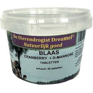 Dierendrogist blaas / cranberry / d-mannose tabletten