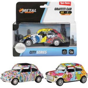 Toi-toys metal pull-back graffiti auto