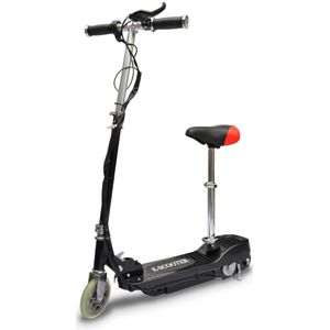 Vidaxl step elektrisch met zitje 120 w zwart