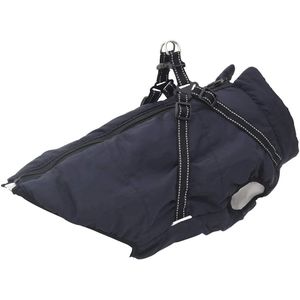 vidaXL - Hondenjas - met - harnas - waterdicht - reflecterend - marineblauw - 6XL