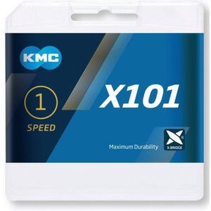 KMC Fietsketting X 101 1/2x1/8 8mm 112 schakels Zilver
