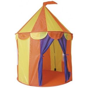 Paradiso toys Speeltent circus 95 x 125 cm geel/oranje