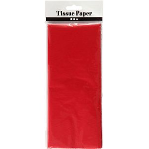 Creativ company tissuepapier rood 10 vellen 14 gr, 50x70cm