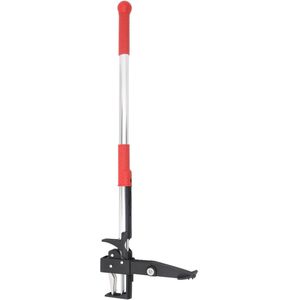 Onkruidsteker 99,5 cm geanodiseerd aluminium rood en zilver
