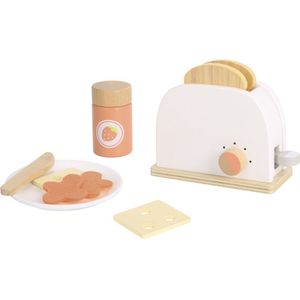 Tooky toy Houten Broodrooster met Accessoires 9-delig